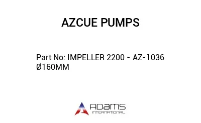 IMPELLER 2200 - AZ-1036 Ø160MM